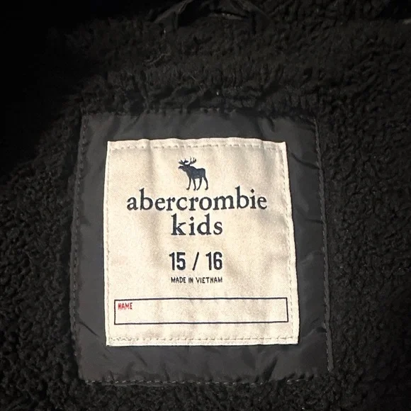 Abercrombie Kids Black Fleece Jacket - Picture 2 of 6